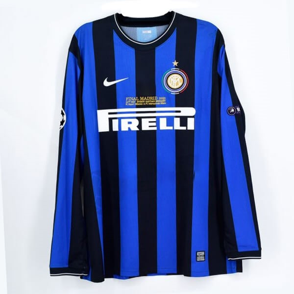 Maillot Football Inter Milan Domicile ML Retro 2009 2010 Bleu